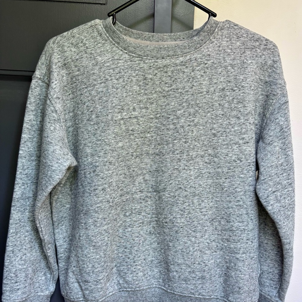 Old Navy Gray Crewneck Sweater Soft Cotton Blend